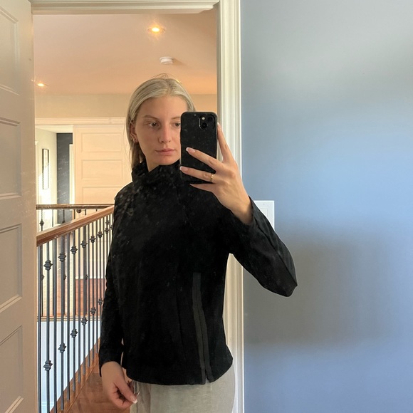 Black Nike High-Neck Sweater with Zippers! Barely Worn, Excellent Condition! - Picture 2 of 5